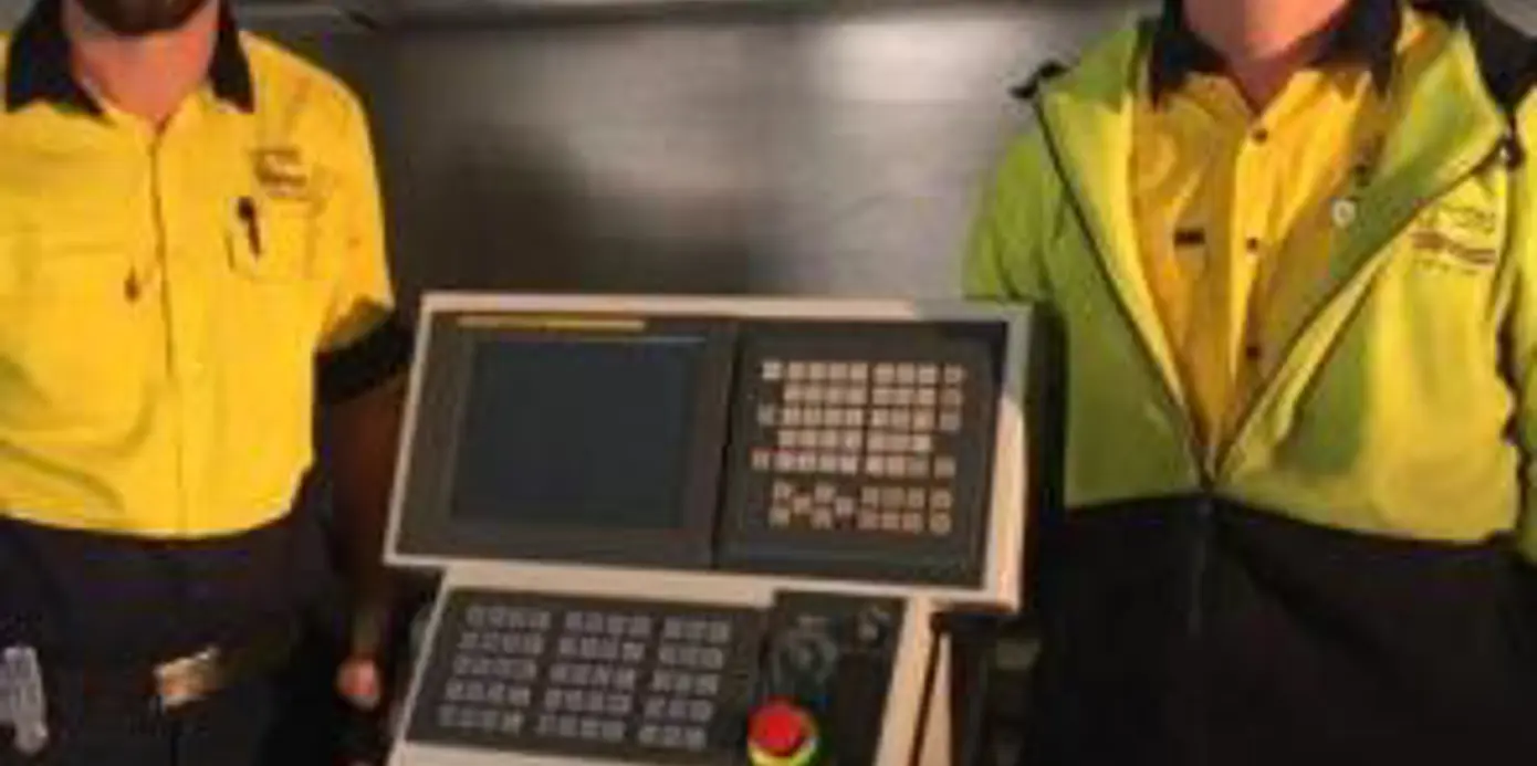 Harrison Alpha XS lathe at Goldenfields Water Corp, Sydney Harrison Alpha XS lathe at Goldenfields Water Corp, Sydney