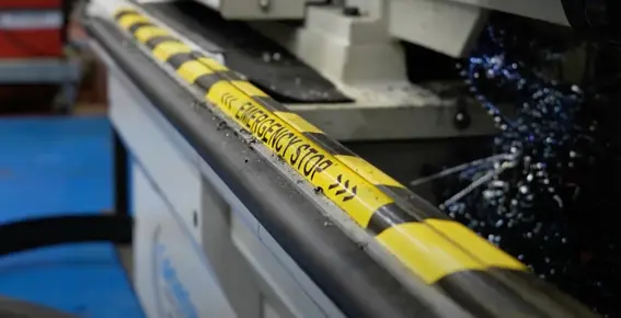 Bespoke health & safety features for Strata's workshop Bespoke health & safety features for Strata's workshop