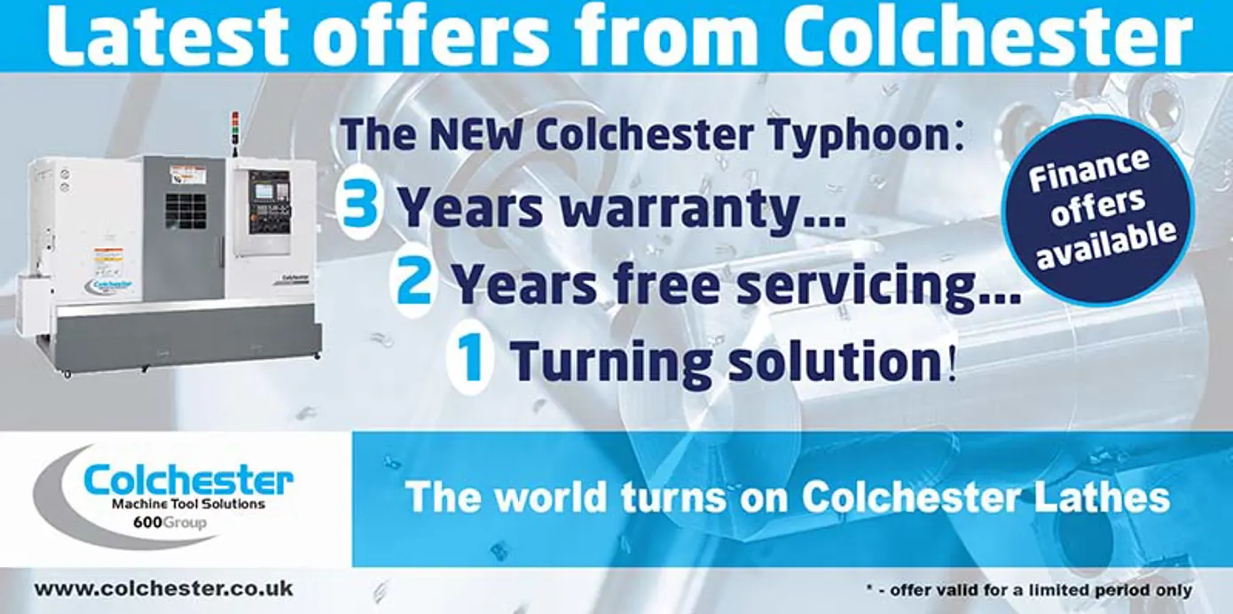 Colchester Typhoon CNC Turning Centre 3, 2, 1 promotion
