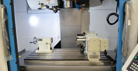 Storm VMC 4-Axis with tailstock options Storm VMC 4-Axis with tailstock options