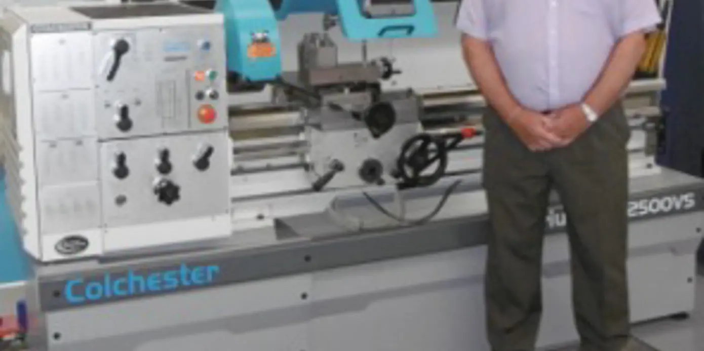 Keith Clowe, sales manager for Colchester, Harrison & Clausing Keith Clowe, sales manager for Colchester, Harrison & Clausing