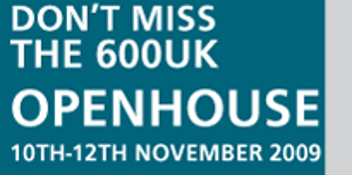 600 UK Openhouse - 2 to 4 June 2015 600 UK Openhouse - 2 to 4 June 2015