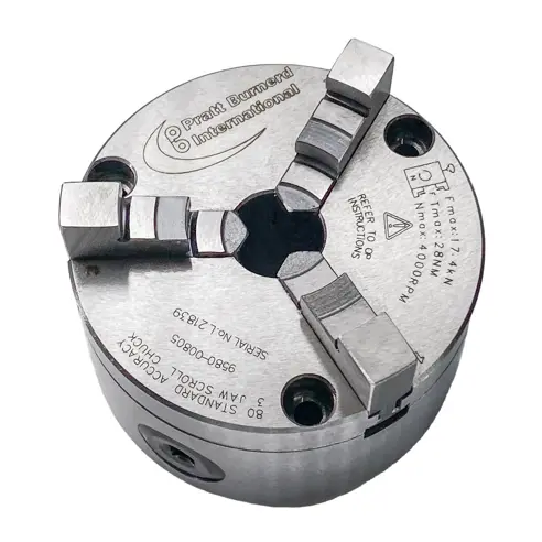 80mm 3 Jaw Standard Accuracy Pratt Burnerd Chuck 80mm 3 Jaw Standard Accuracy Pratt Burnerd Chuck